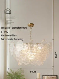 Kronleuchter aus Glas im mittelalterlichen Stil für romantische Wohnraumdekoration