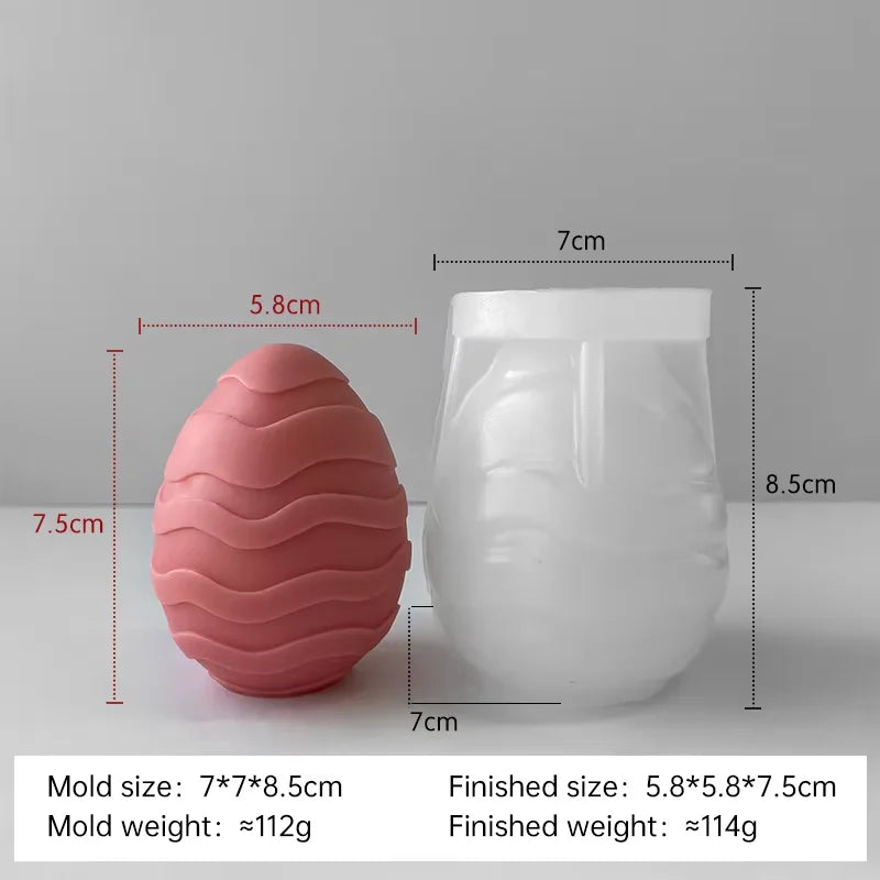 moule à bougie en silicone pour œufs de pâques à créer soi-même - vue 13 sur 21