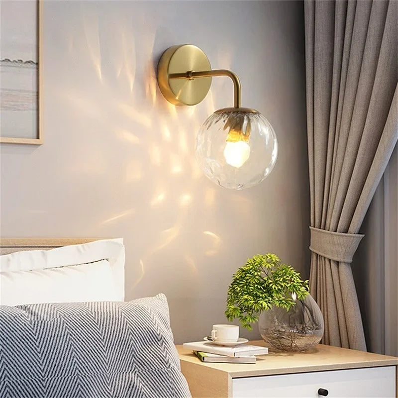 applique murale en verre style européen à led pour intérieur - vue 5 sur 6