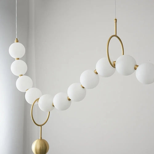 Moderne Pendelleuchte aus Glas mit LED-Beleuchtung - vue 6 sur 11