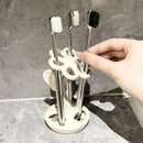support de rangement élégant pour brosses et maquillage