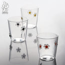 Verre à boire strié résistant chaleur style moderne