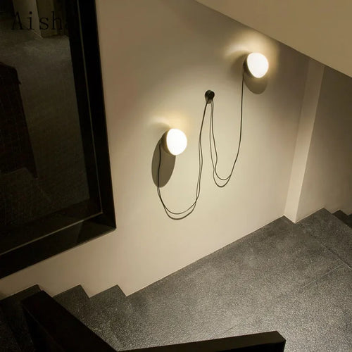 Nordische Glas-Wandleuchte für elegante Innendekoration - vue 2 sur 8