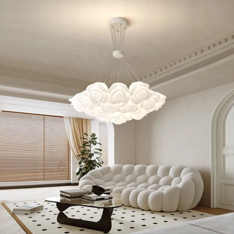 Suspension design bouquet de Roses crème - vue 4 sur 9