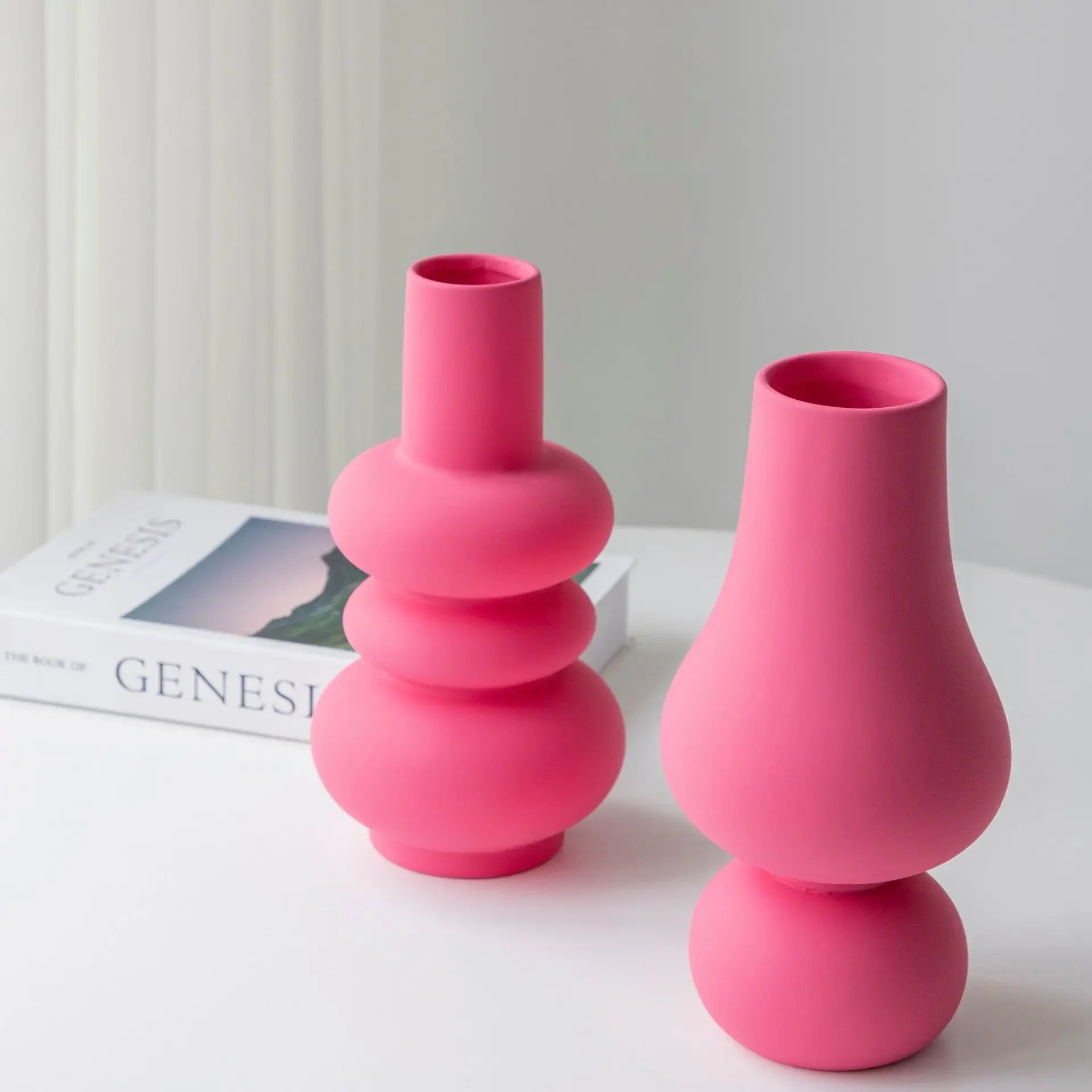 vase créatif en céramique pour décoration florale moderne - vue 5 sur 7