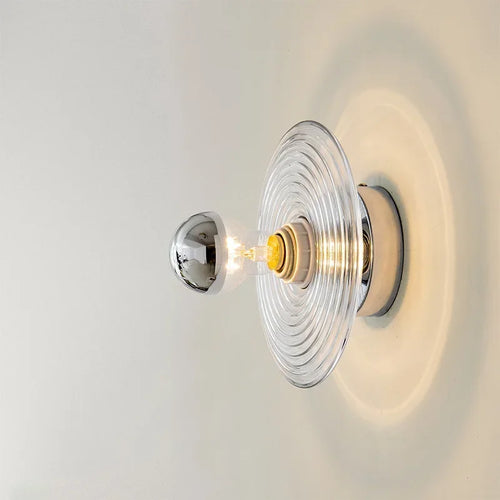 applique murale modernes à led motif d'eau design en verre simples décoratives