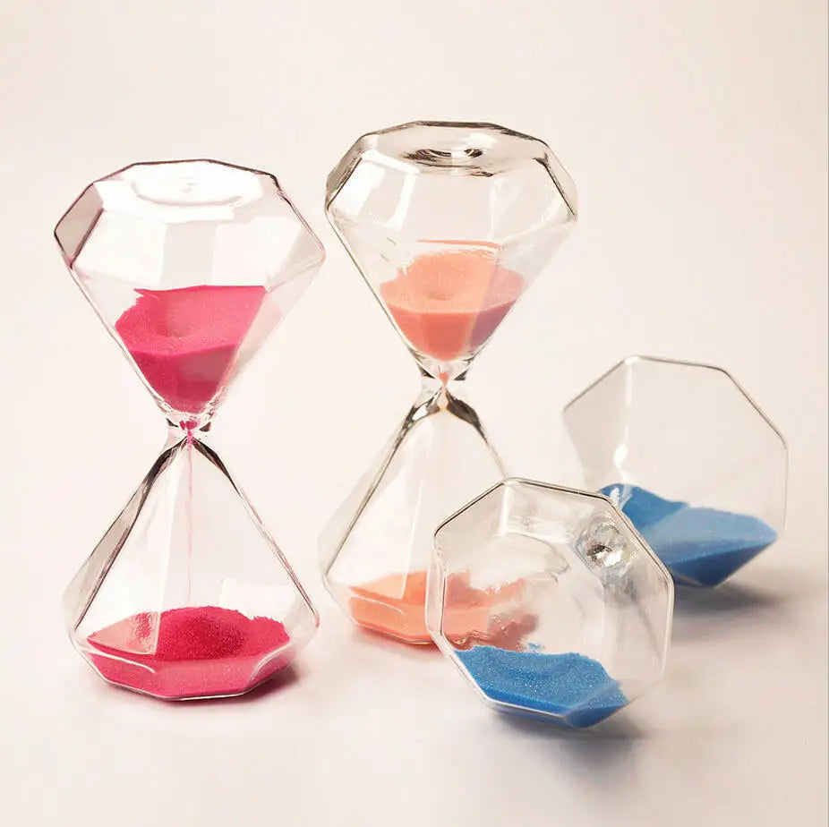 sablier en diamant 5 minutes idéal pour enfants décoration originale - vue 6 sur 16