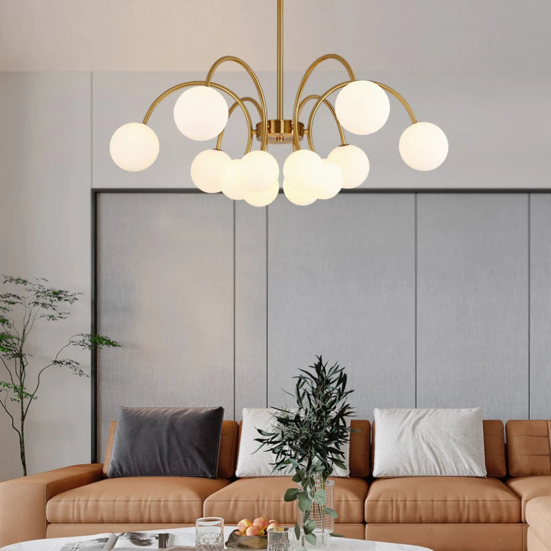 suspension en verre design nordique pour un éclairage moderne - vue 3 sur 10