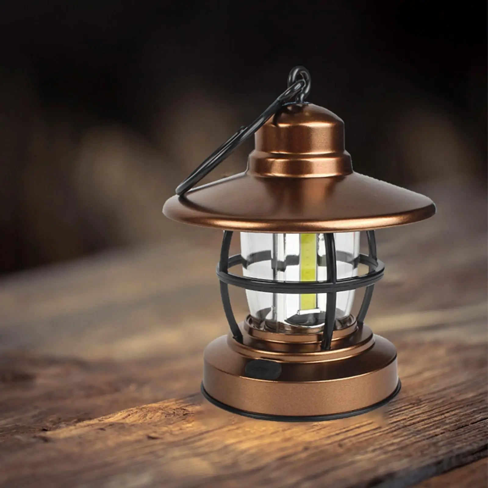 lanterne de camping rétro lampe à piles pour intérieur et extérieur - vue 6 sur 6