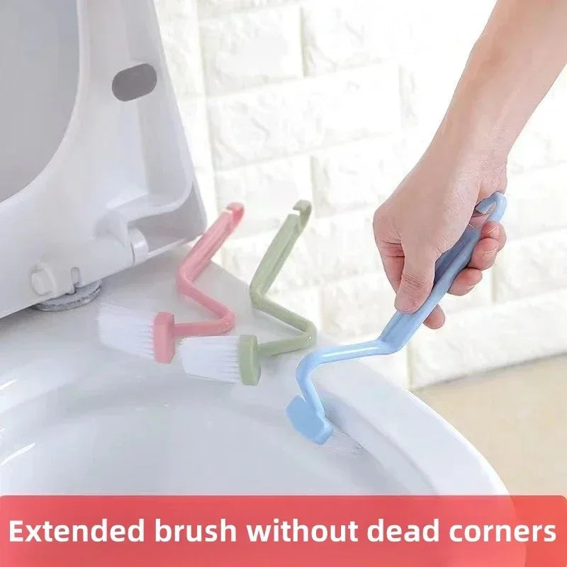 brosse de toilette incurvée outil de nettoyage pratique portable - vue 5 sur 9