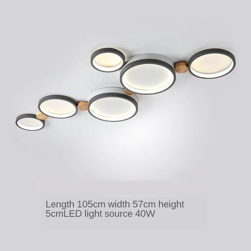 plafonnier moderne en bois avec éclairage led intérieur - vue 12 sur 36