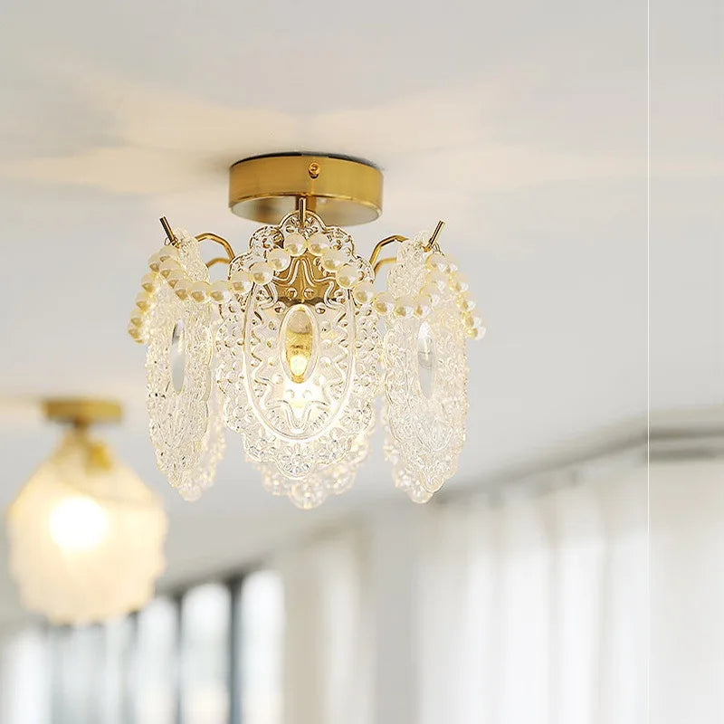 Plafonnier en verre style italien - vue 6 sur 10