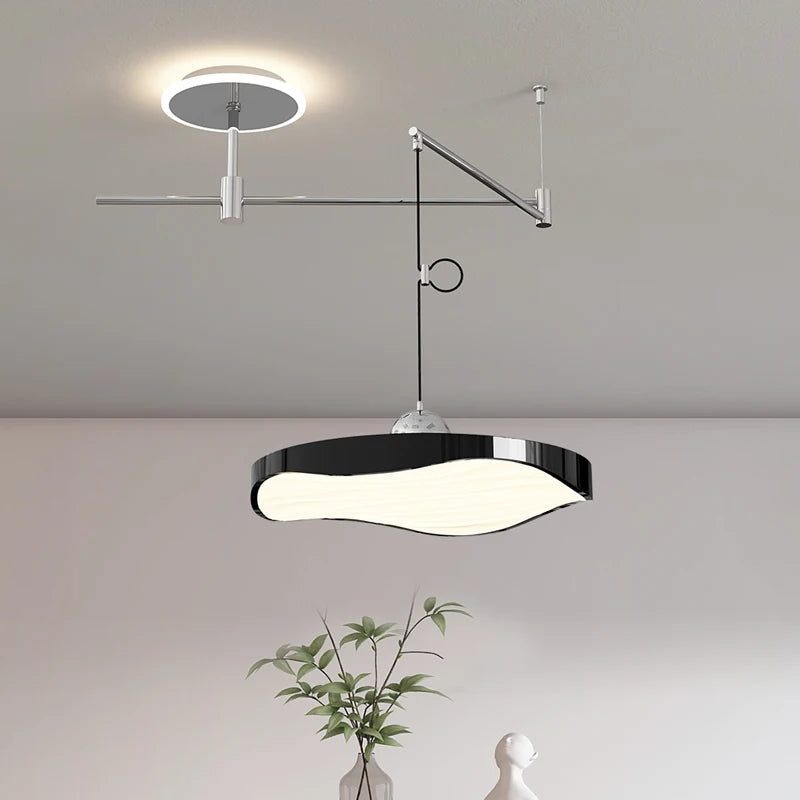 Lustre réglable salle à manger moderne LED éclairage bureau étude chambre - vue 4 sur 11