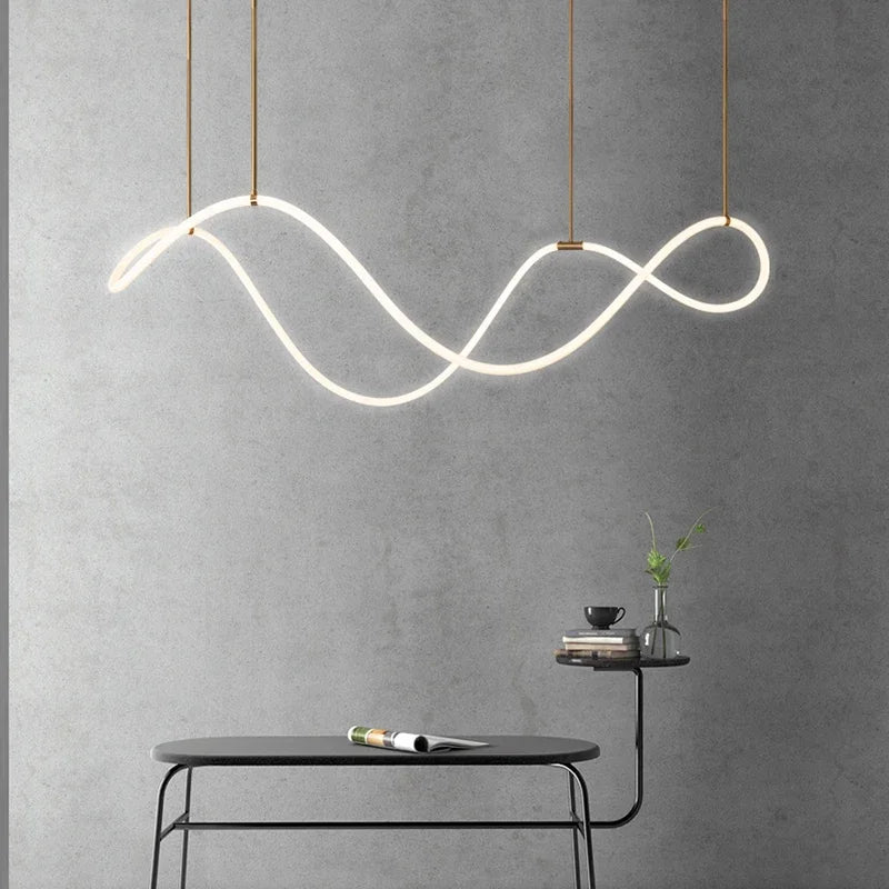 lustre design nordique à led intensité variable pour intérieur - vue 2 sur 25