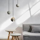 lampe suspension ronde industrielle vintage ciment fil réglable
