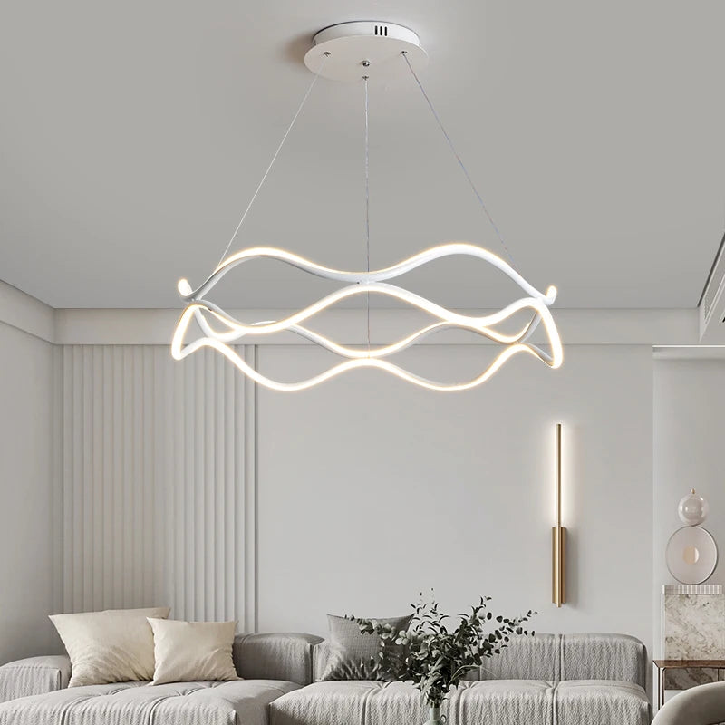 Minimalistischer nordischer Kronleuchter für moderne Wohnkultur - vue 3 sur 13