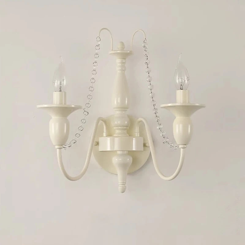 applique murale rétro en cristal style rustique pour décoration - vue 6 sur 8