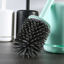outil de nettoyage brosse de toilette avec support mural et rangement