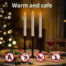 bougies coniques led scintillantes avec télécommande pour fêtes et occasions