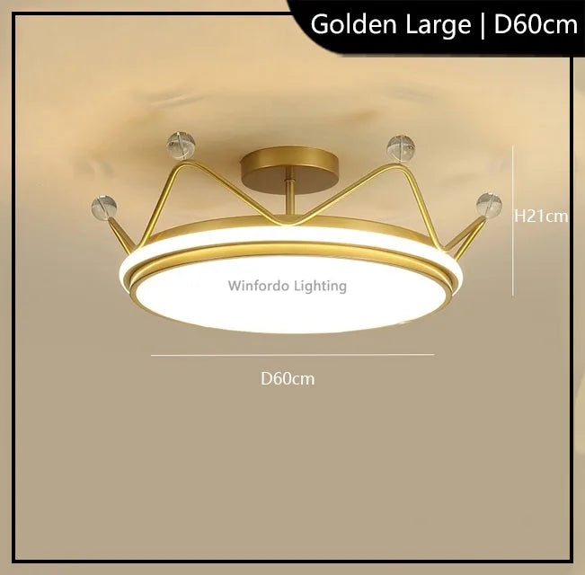 Kinder-Pendelleuchte Krone LED modern Winfordo - vue 11 sur 12