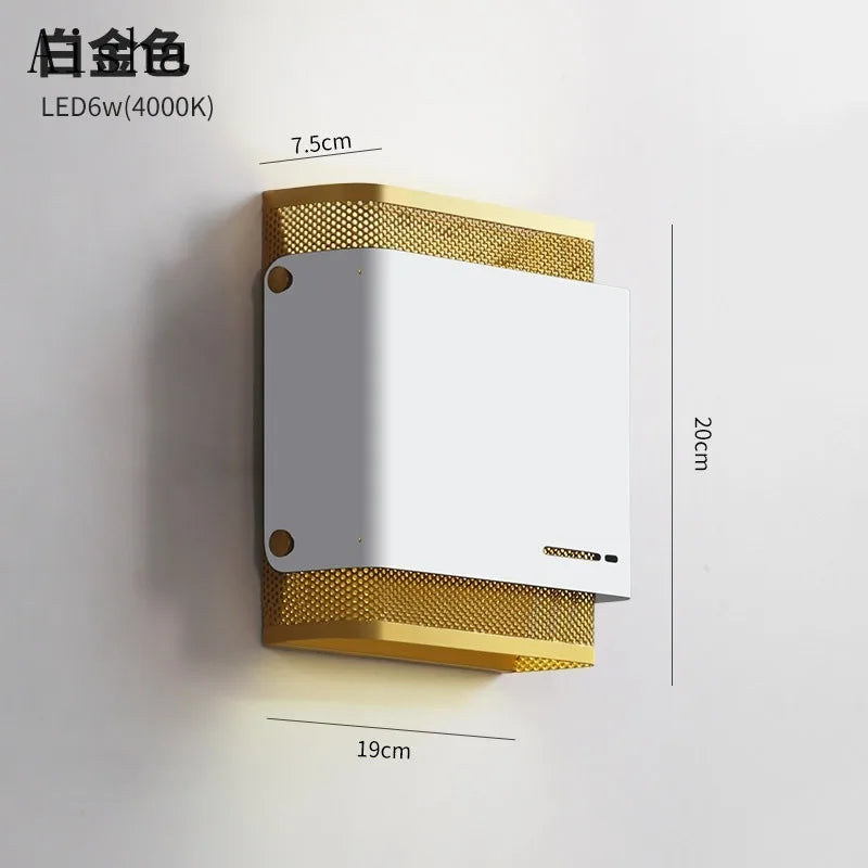 applique murale led en fer style américain pour intérieur moderne - vue 6 sur 7