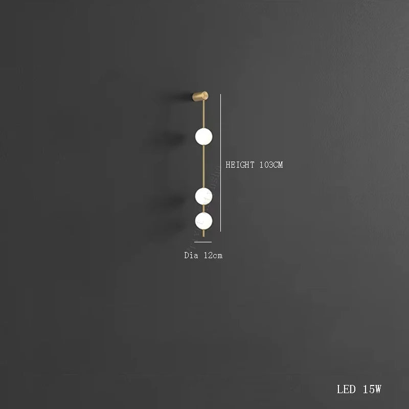 Moderne LED-Wandleuchte in Ellipsenform für die Innendekoration