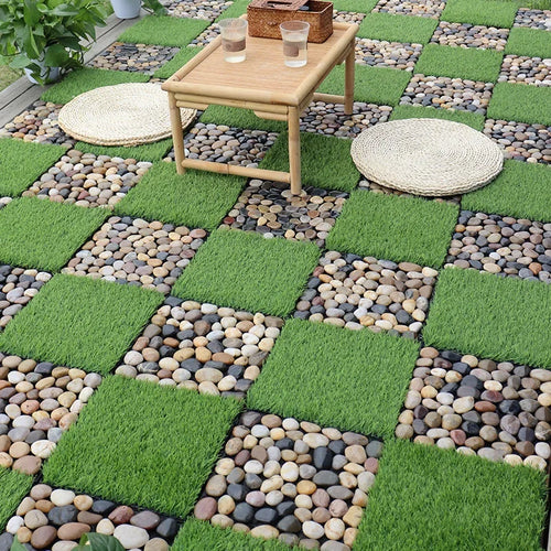 paves emboitables pierre sol exterieur jardin balcon - vue 7 sur 7