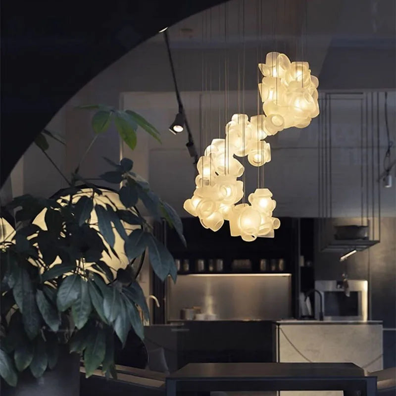 suspension créative en verre pour décoration moderne et élégante - vue 3 sur 8