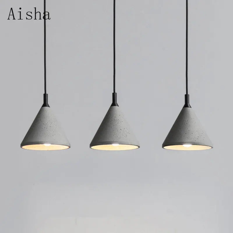 suspension en ciment style industriel pour café et magasin - vue 4 sur 6