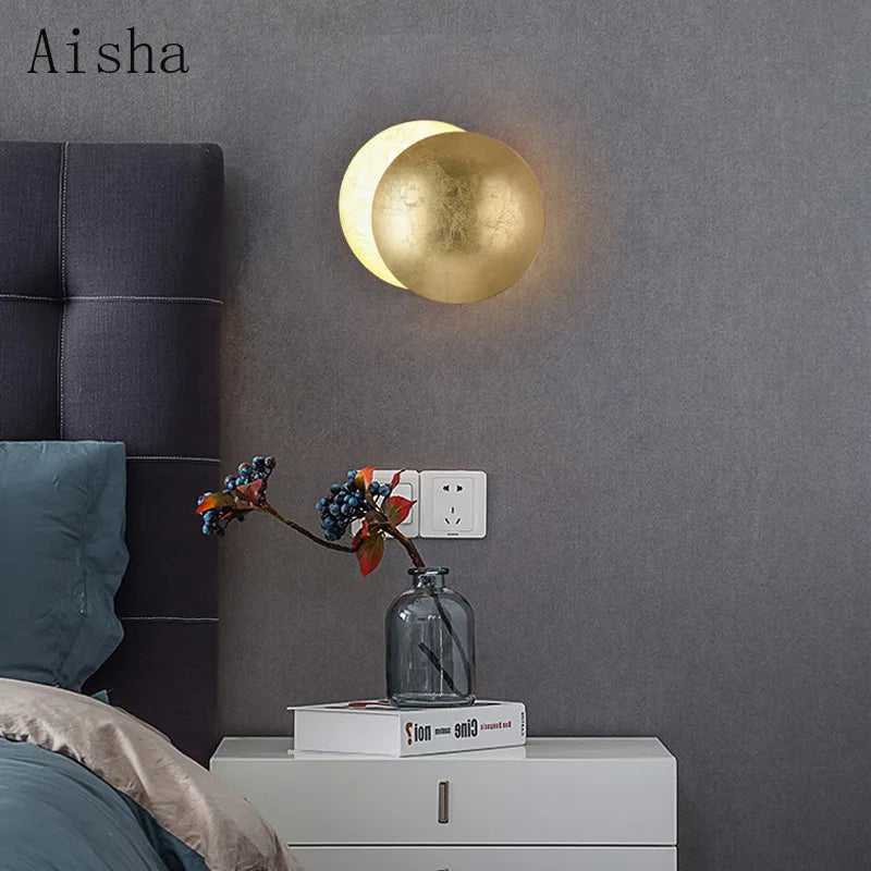 applique murale design lune style nordique pour décoration intérieure - vue 4 sur 11