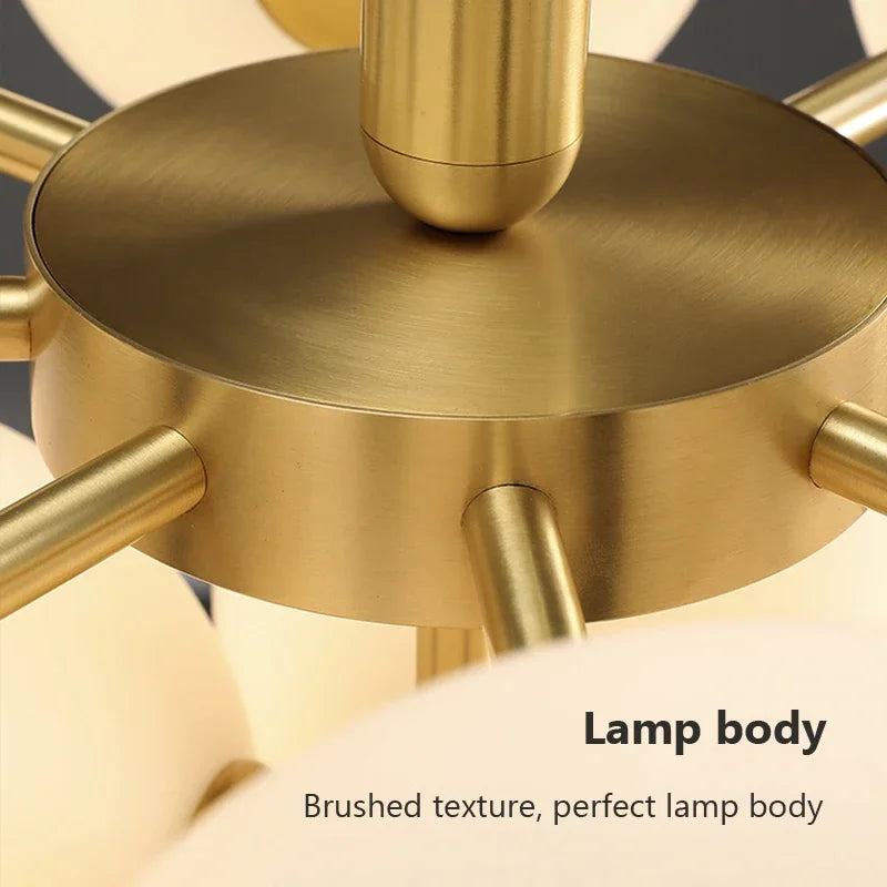 lustre led moderne en verre pour intérieur hôtel escaliers - vue 6 sur 9