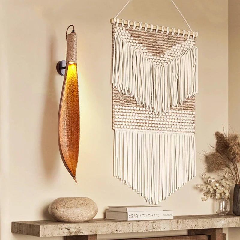lustre japonais wabi-sabi art rétro pour décoration intérieure - vue 5 sur 8