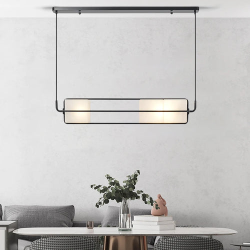 suspension en verre moderne pour éclairage de luxe intérieur