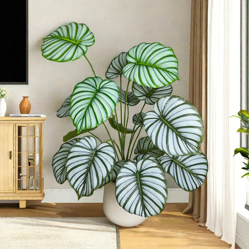 plante artificielle monstera à feuilles réalistes pour décoration intérieure