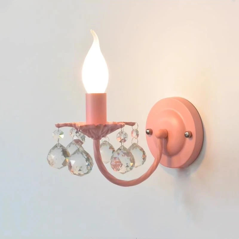 applique murale en cristal style coréen pour éclairage décoratif - vue 3 sur 16
