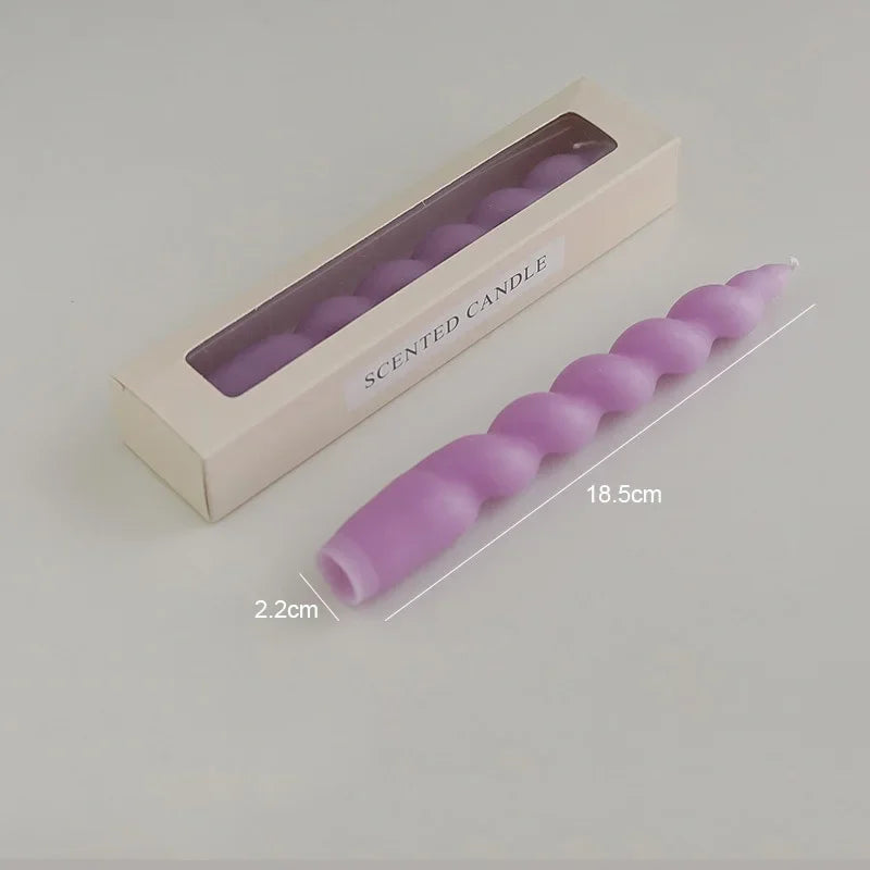 bougie parfumée en spirale pour aromathérapie et décoration festive - vue 15 sur 19