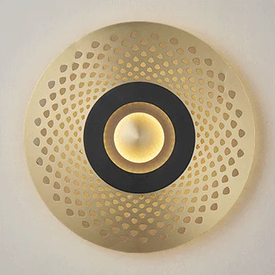 Wandleuchte aus Kupfer mit geschnitztem Design und LED-Licht Sisle - vue 13 sur 12