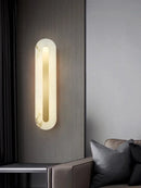 Wandleuchte aus Marmor mit dekorativem LED-Licht für modernes Interieur