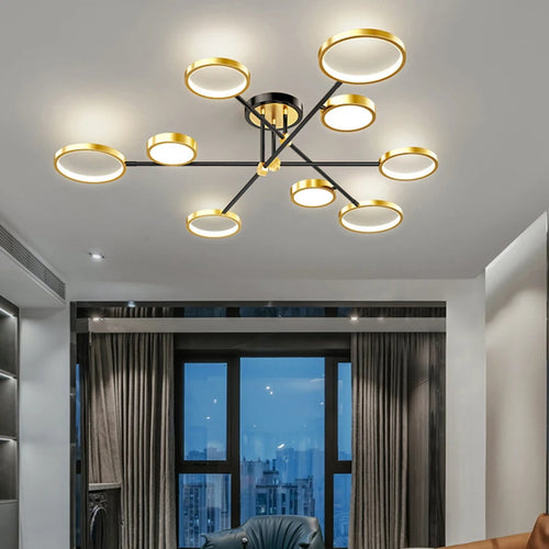 Minimalistische LED-Deckenleuchte 3 Farbtemperaturen dekorative Innenleuchte - vue 4 sur 30