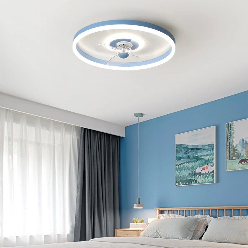 plafonnier led moderne avec ventilateur pour éclairage intérieur - vue 5 sur 11