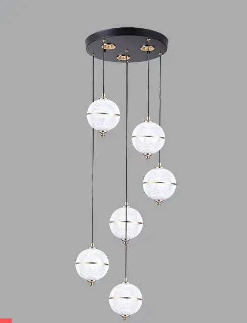 suspension boule acrylique moderne pour restaurant et bar - vue 8 sur 16