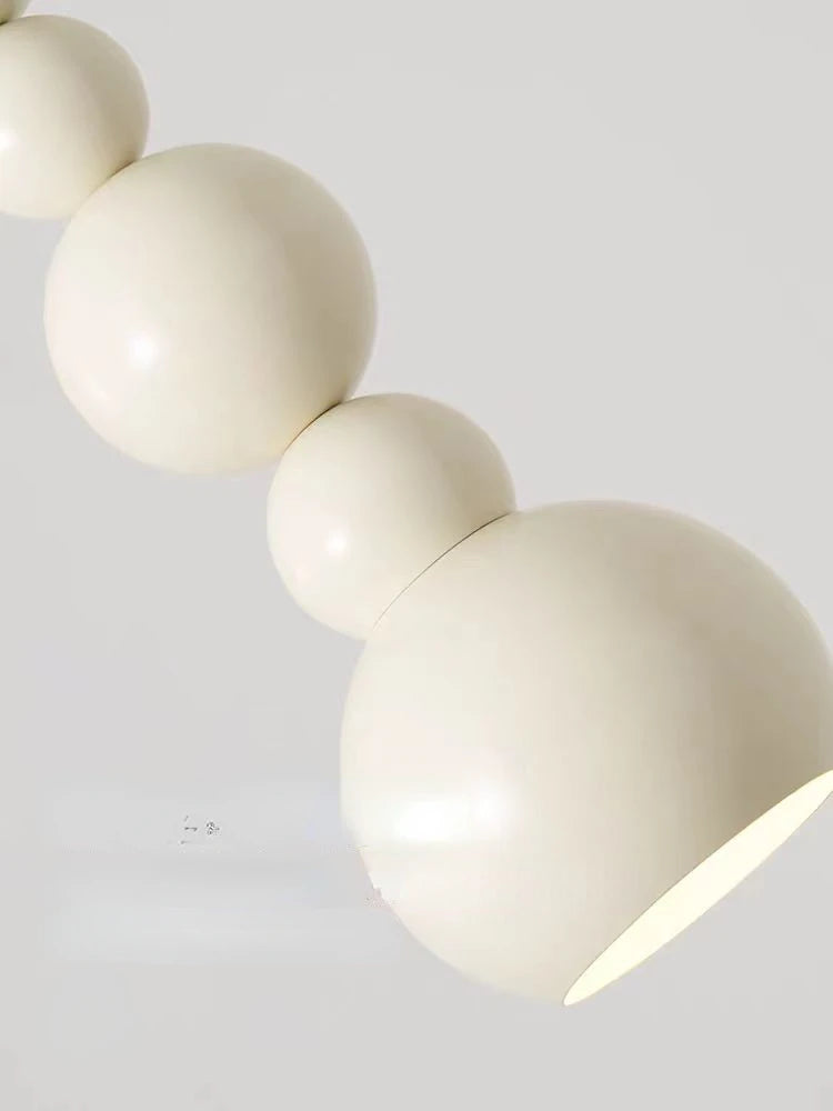 lustre moderne boule de verre décoration artistique luminaire - vue 7 sur 10