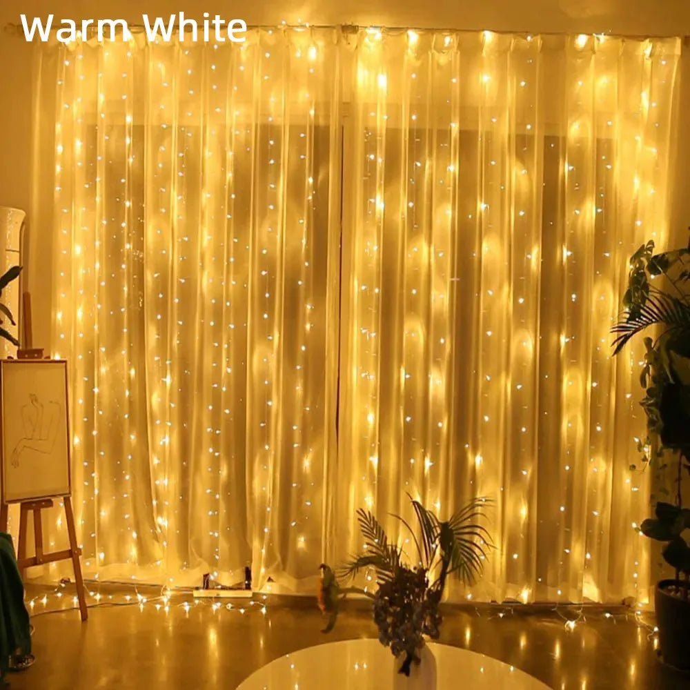 Dekorative LED-Lichterkette mit Fernbedienung für Weihnachten