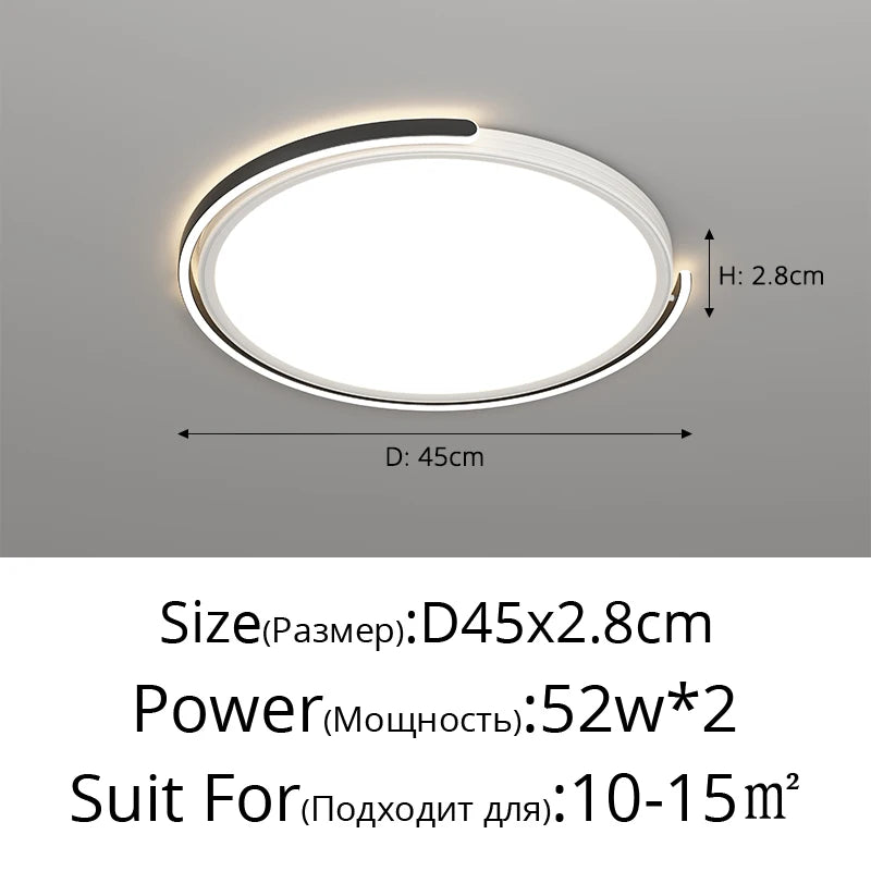 Moderne LED-Deckenleuchte für dekorative Innenbeleuchtung - vue 12 sur 14