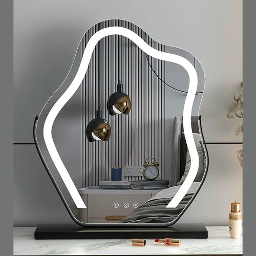 Vanity Mirror with Lights, Bathroom Mirror with Dimmable 3 Modes, 360 ° Rotary Touch Screen Control, Suable for Bedroom - vue 3 sur 14