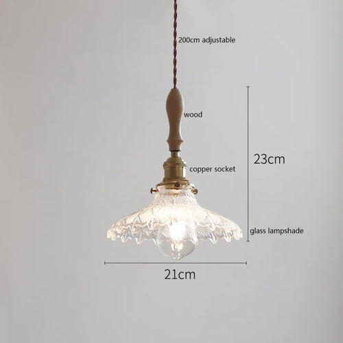 Design-Pendelleuchte LED Schmetterling Keramik und Holz - vue 12 sur 30