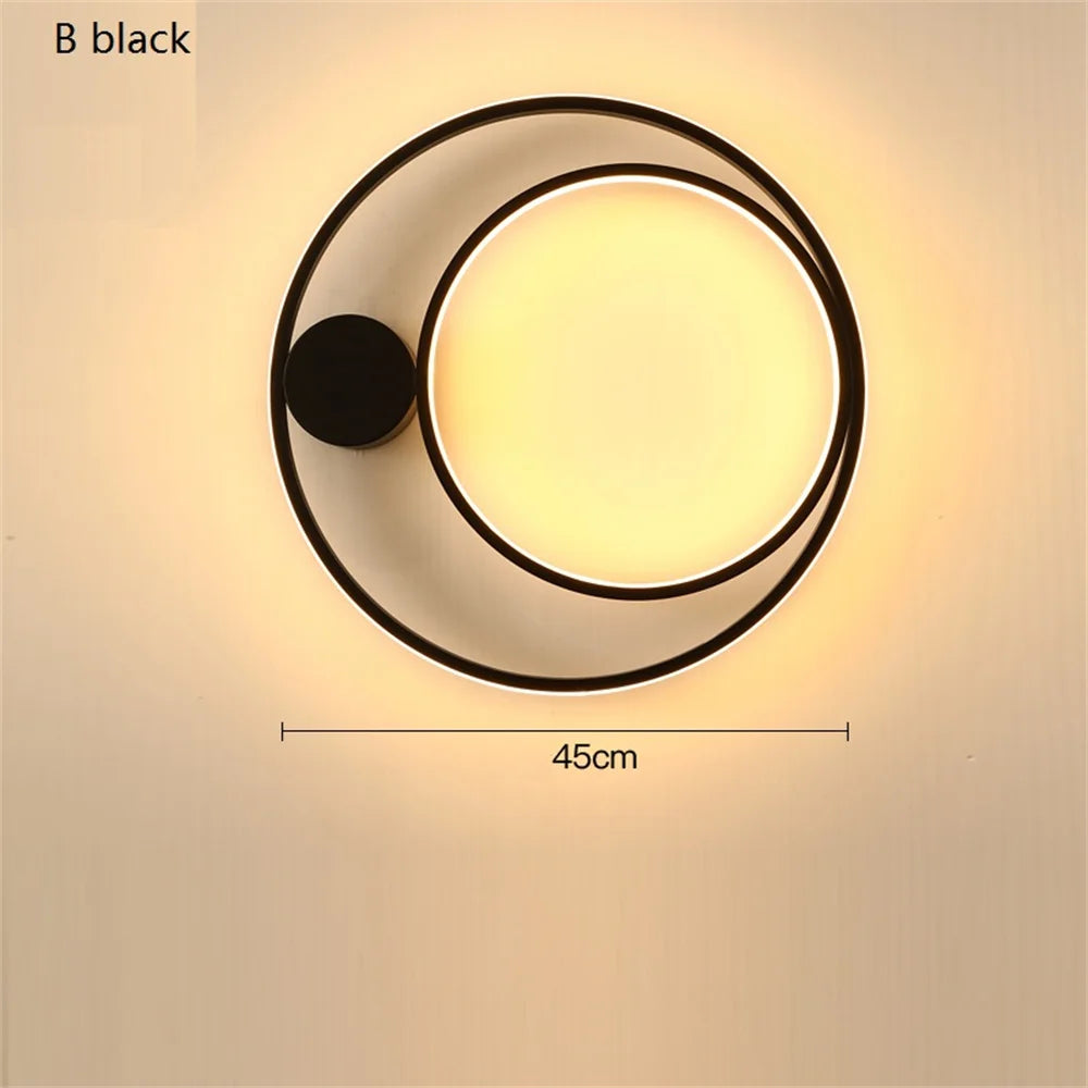 Moderne nordische LED-Wandleuchte aus Eisen, Aluminium und Acryl - vue 11 sur 12