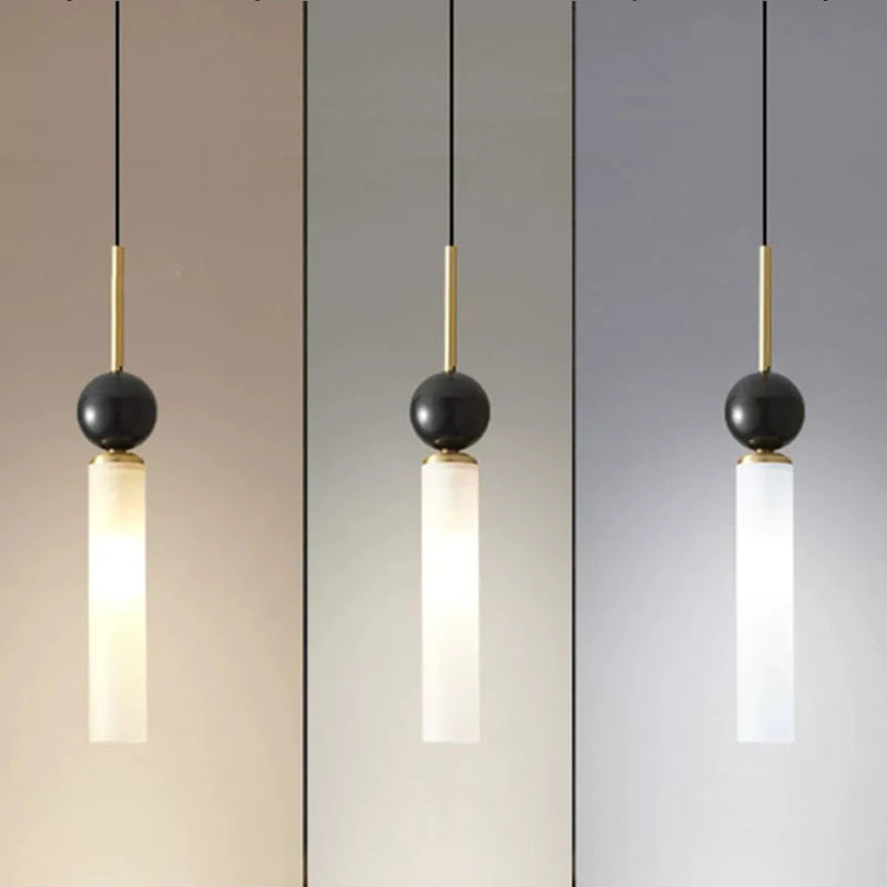 lustre moderne suspendu avec éclairage led décoratif intérieur - vue 2 sur 8