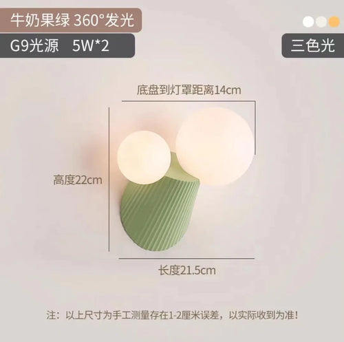 LED-Wandleuchte Kaktus aus Resin und Glas für das Arbeitszimmer - vue 11 sur 11