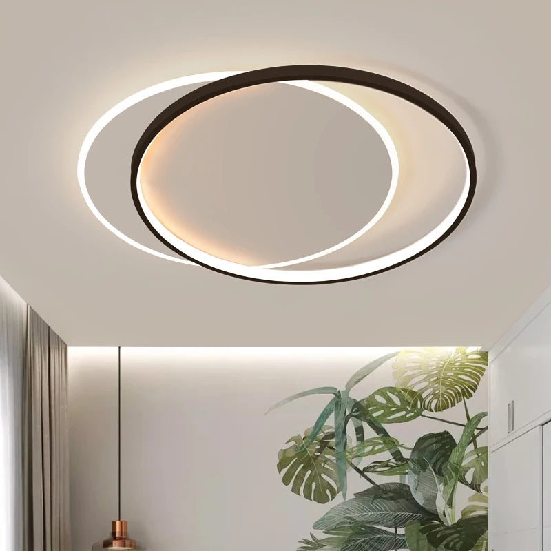 plafonnier led ultra mince moderne avec télécommande luminaria - vue 6 sur 13